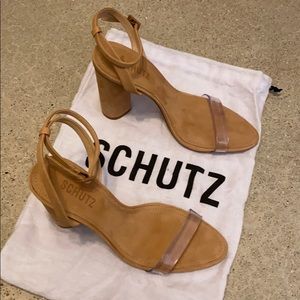 Schultz Geisy PVC Block Heel Sandals - NWOT